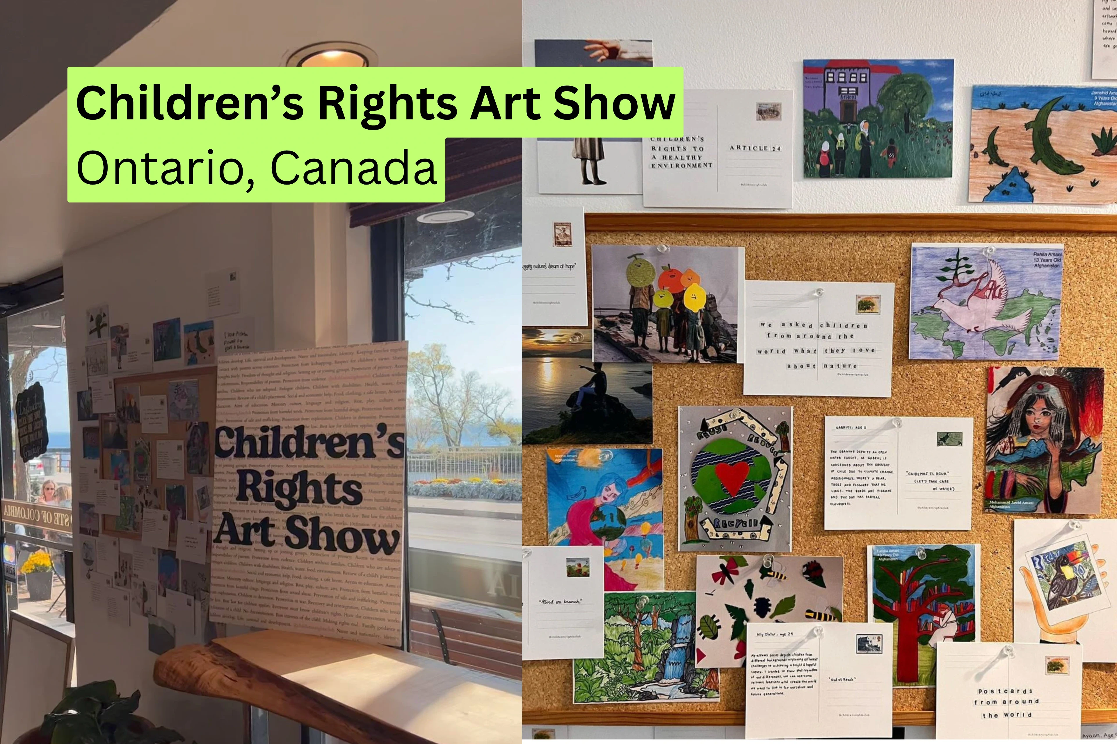 Afghan Young Artists Featured in Children’s Rights Art Show in Canada