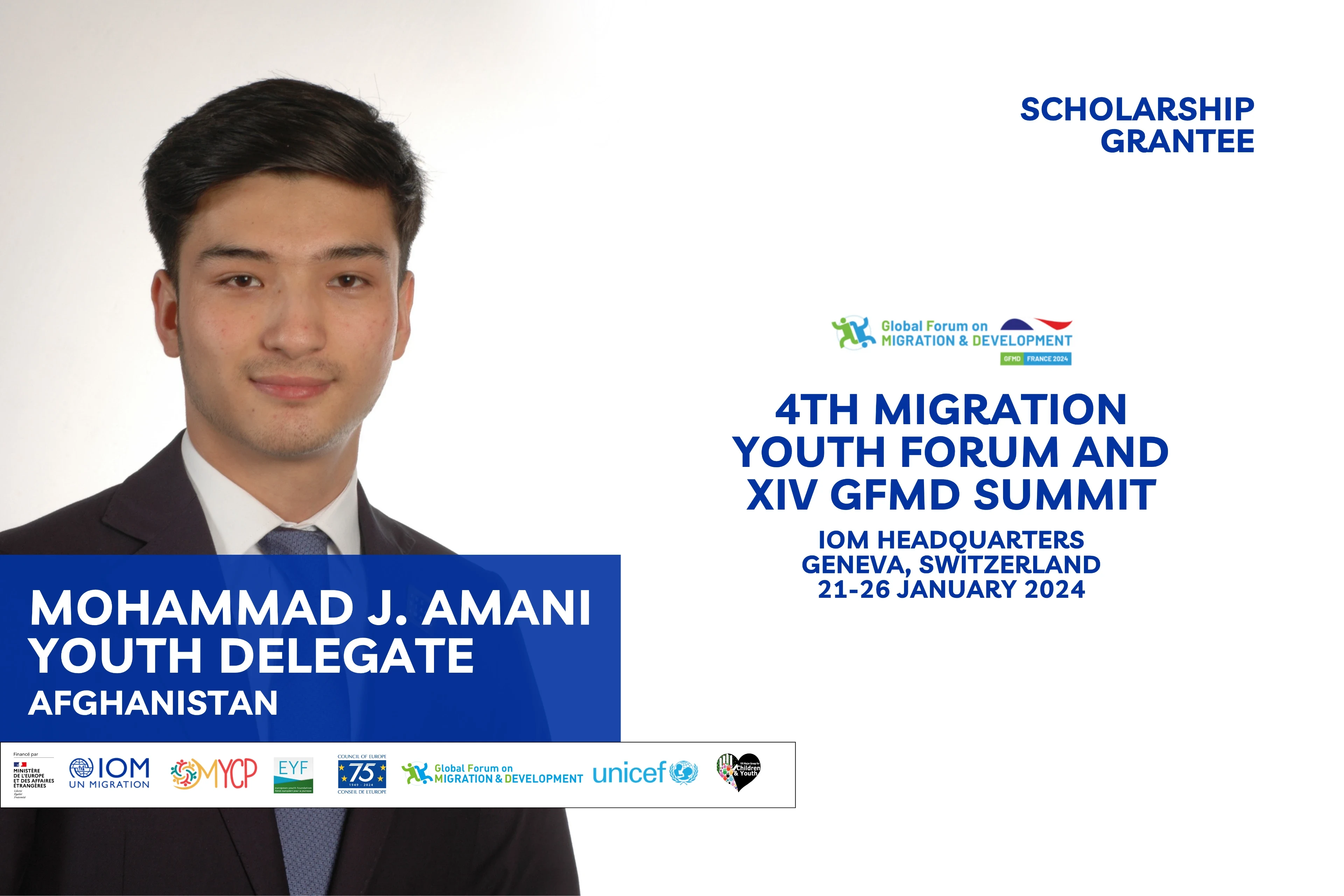 Change Makers of the World Founder Selected for the 4th Migration Youth Forum