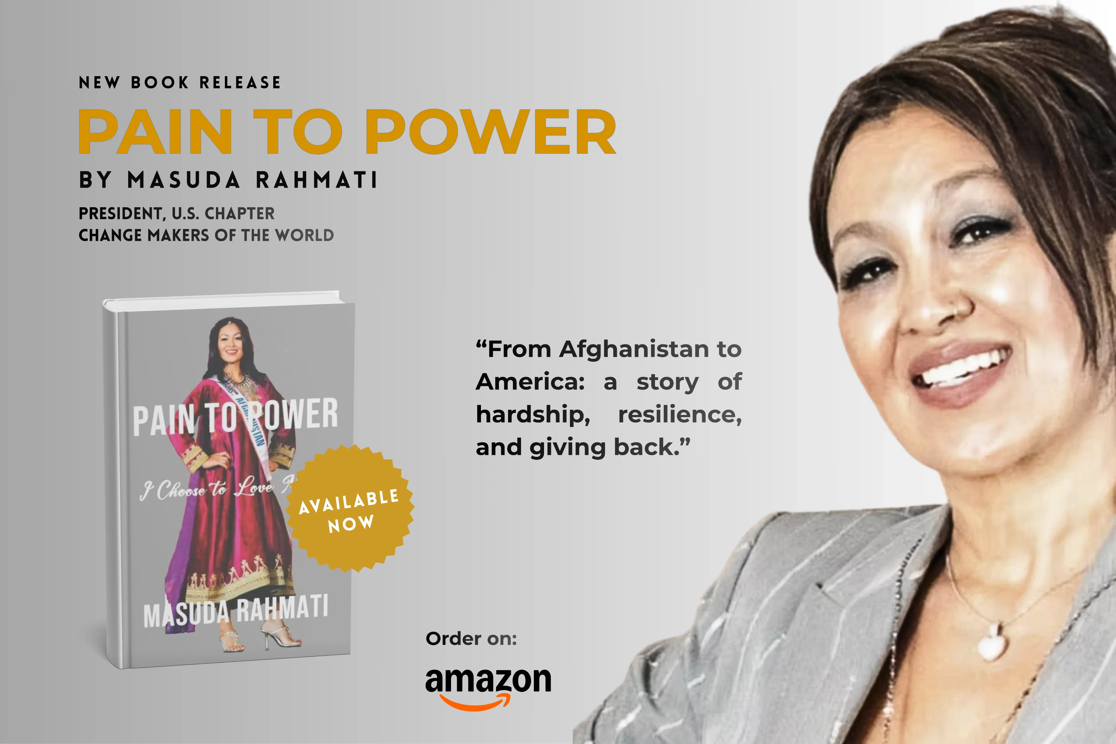 Masuda Rahmati, President of the U.S. Chapter of Change Makers of the World, has supported CMW’s education, humanitarian and girls’ empowerment activities.